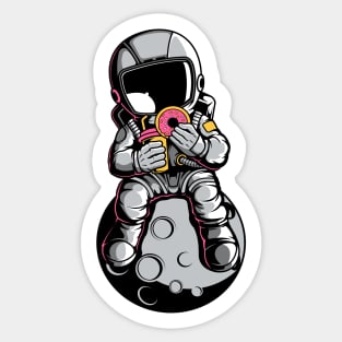 Astronaut Donuts Sticker